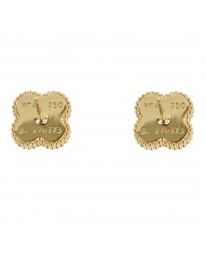 Cercei Van Cleef & Arpels Alhambra Gold Onyx