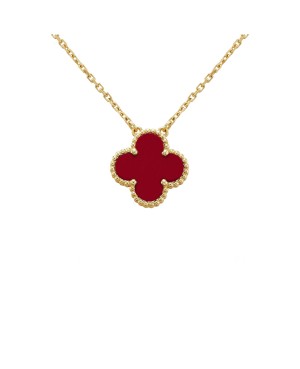 Colier Van Cleef & Arpels Alhambra Gold Red