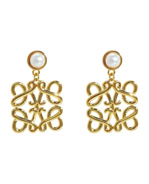 Cercei Loewe Monogram Pearl