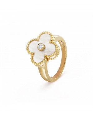Inel Van Cleef & Arpels Alhambra Gold White