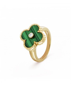 Inel Van Cleef & Arpels Alhambra Gold Green