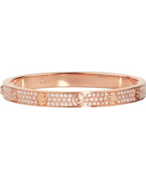Cartier Love Bracelet - Full Diamonds Rose Gold