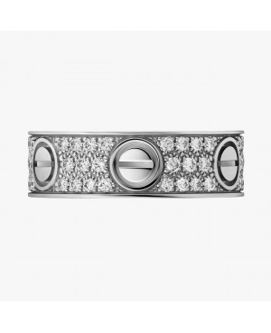 Inel Cartier Love - Full Diamonds Silver