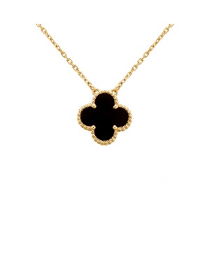Colier Van Cleef & Arpels Alhambra Gold Onyx